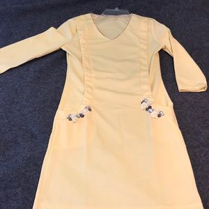 Bright yellow dress great for summer